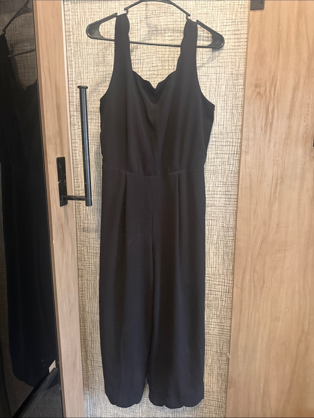 Monteau Black Sleeveless Wide-Leg Jumpsuit